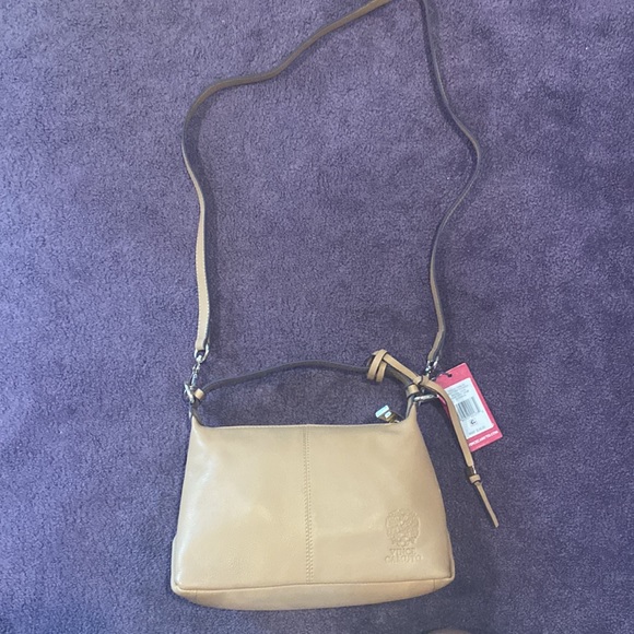 NWT Vince Camuto Corin Crossbody in Toffee Cream - Picture 2 of 9